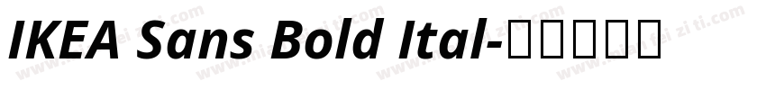 IKEA Sans Bold Ital字体转换